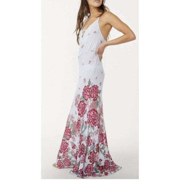 Free People Maxi Dress Get to You Floral Maxi Sleeveless Strappy Boho NWT Medium - Picture 2 of 10